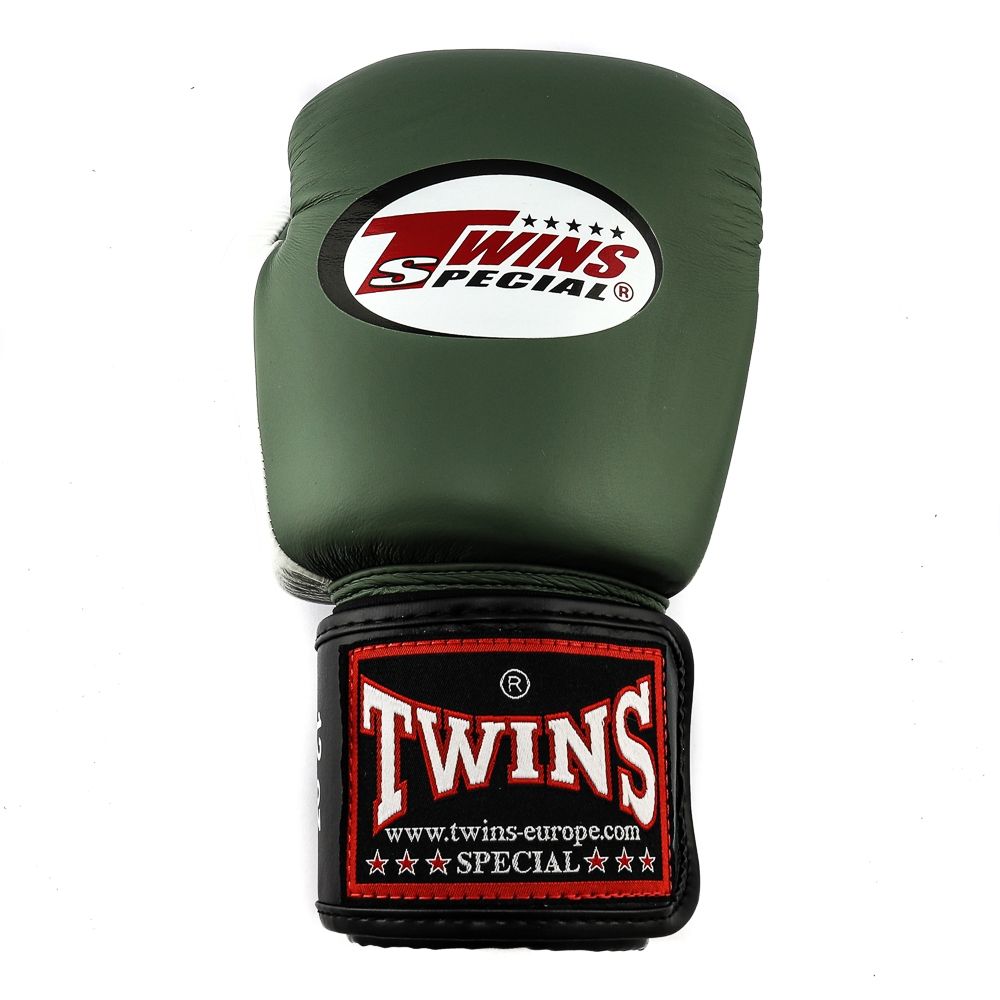 Gants de boxe Twins Spécial Kaki/white